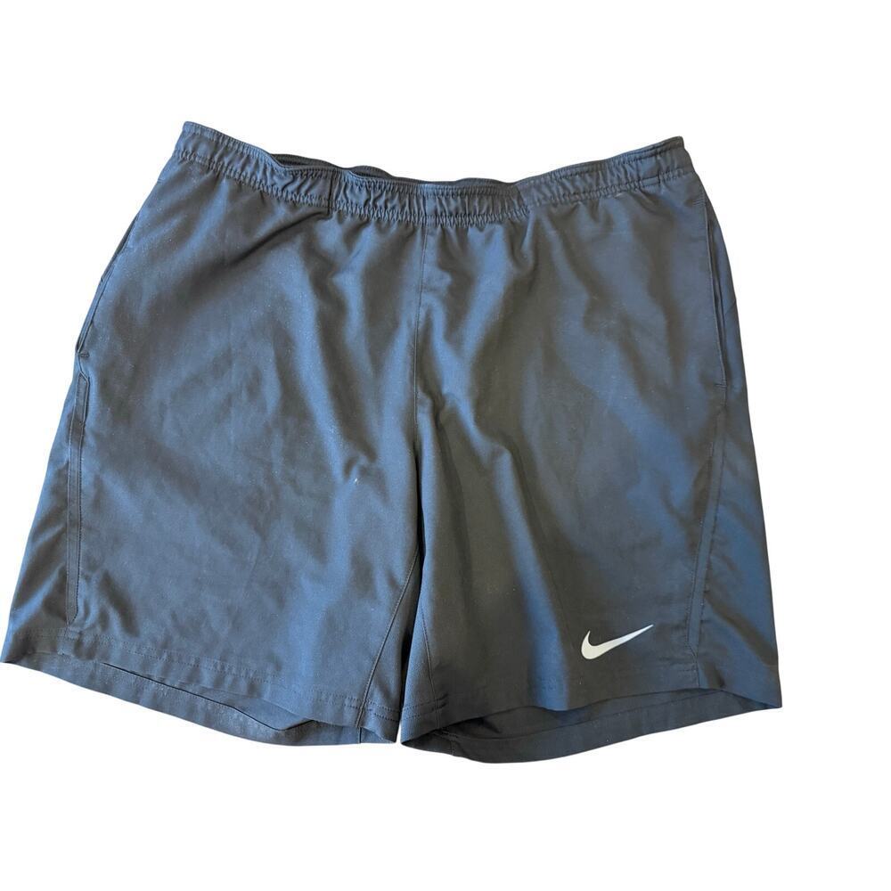 NIKE black Athletic Workout Dri-Fit Shorts Men size XL